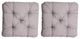 Alma Seat Cushions, Set of 2, Gray