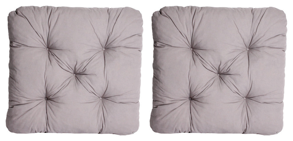 Alma Seat Cushions, Set of 2, Gray
