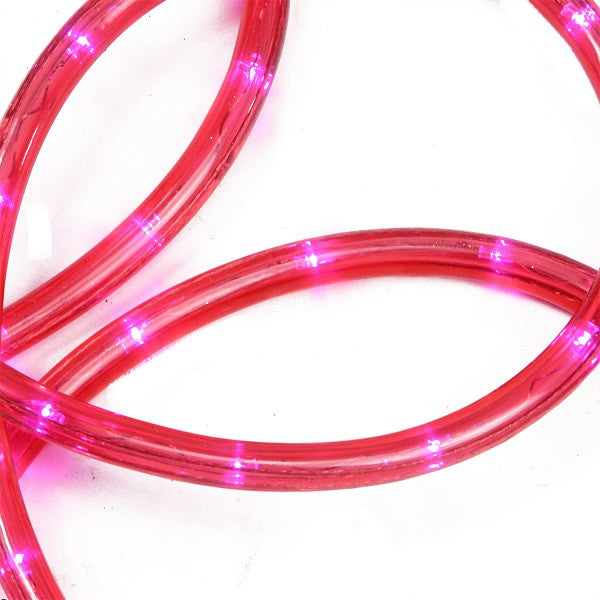 LED Indoor/Outdoor Christmas Rope Lights, 18', Pink