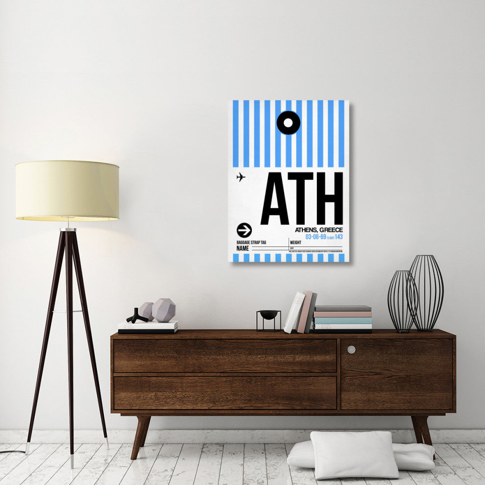"ATH Athens Luggage Tag 1" Fine Art Print