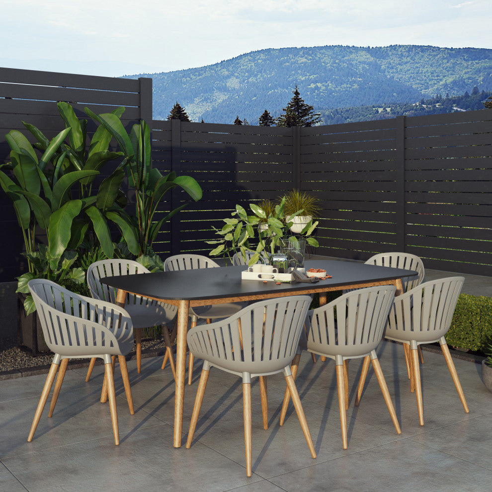 Amazonia Patio Malbec Dining Set, 9-Piece