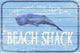 "Shack at the Beach" Painting Print on White Wood, 60"x40"