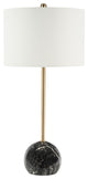 Safavieh Kyrene Table Lamp Black Marble