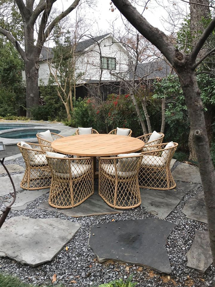 Capri Ratan Outdoor Patio Dining Chair