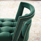 Modern Designer Lounge Accent Side Chair Armchair, Velvet Fabric, Green