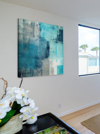 "Meditation in Blue" Painting Print on Canvas