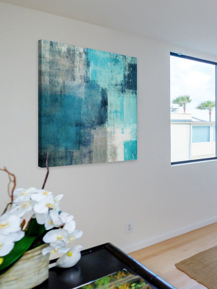 "Meditation in Blue" Painting Print on Canvas