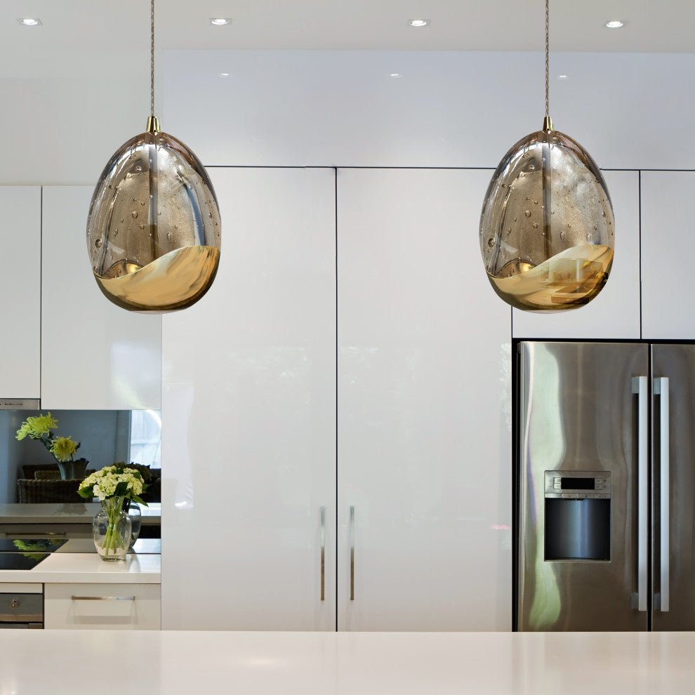 Venezia 3.5" ETL Certified Integrated LED Pendant Lighting Fixture, Gold