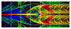 Colorful Stained Glass Texture, Abstract Wall Art Canvas, 83"x32", 7 Panels