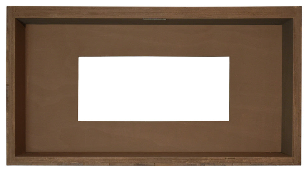 36" Chardonnay Floating Vanity with NativeStone Trough in Earth