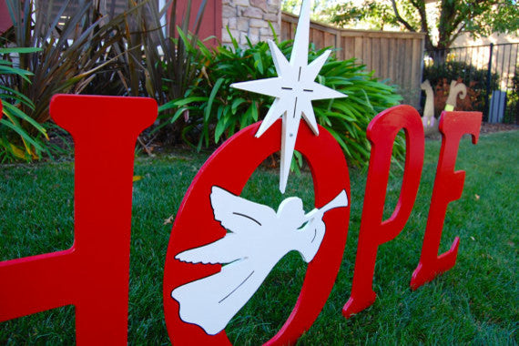 Hope Stake Sign With Trumpeting Angel