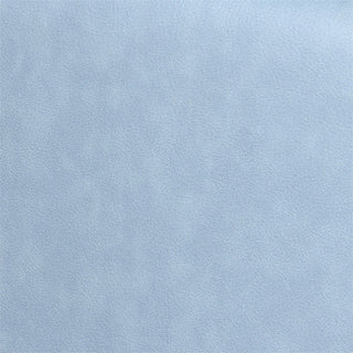 Armen Living Desi Upholstered Leather Swivel Accent Chair in Sky Blue