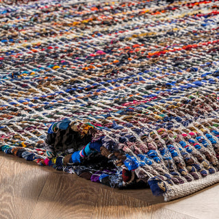 Nuloom Candy Striped Chevron Area Rug, Indigo 3'x5'