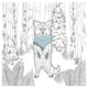 "Color the Forest Color II" Digital Paper Print by Elyse DeNeige, 26"x26"
