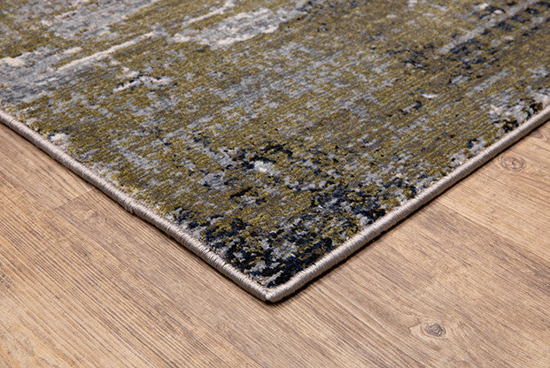 Oriental Weavers Caravan Blue and Green 7'10"x10'10" Indoor Rug