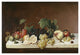 "Still Life With Fruit" Digital Paper Print by Severin Roesen, 38"x32"