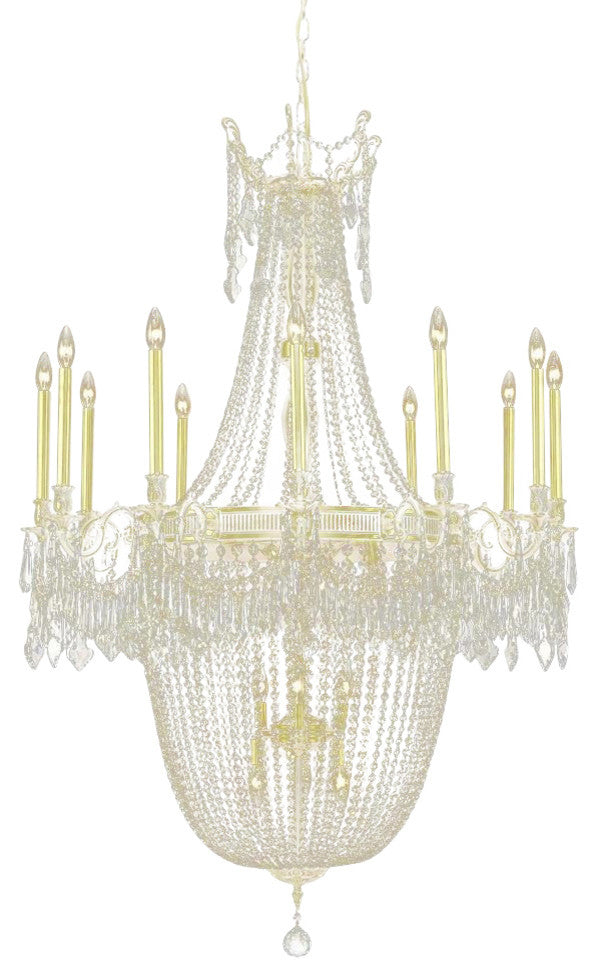 Elegant Esperanza Foyer Hall Light, Antique Bronze Finish With Royal Cut Crystal