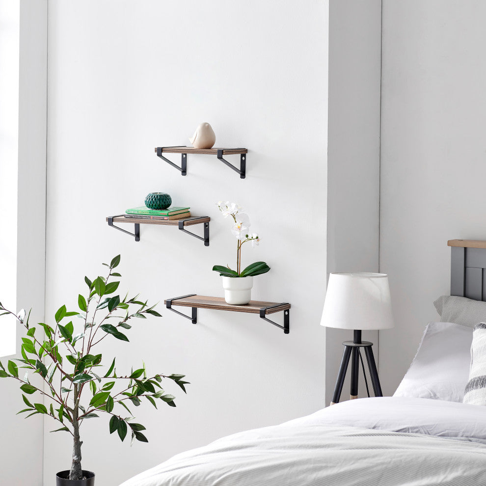 Capri Set of 3 Shelves With Brackets