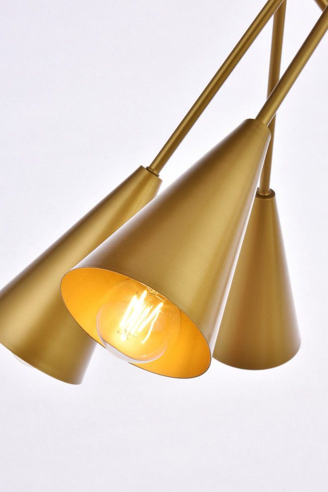 Carys 32" Pendant, Brass