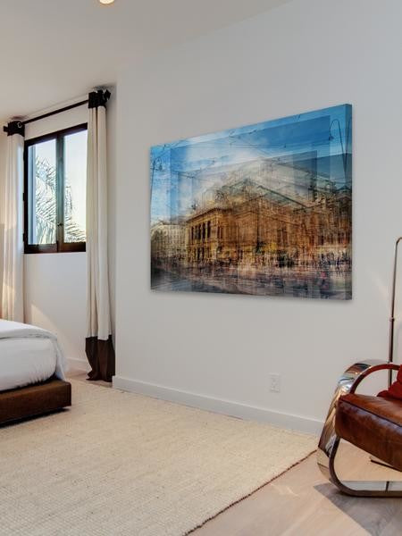 "Vienna Opera House" Painting Print on Wrapped Canvas, 18"x12"