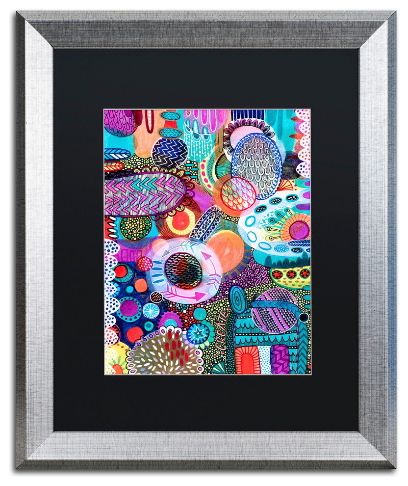 Hello Angel ''Creation'' Art, Silver Frame, Black Mat, 20x16