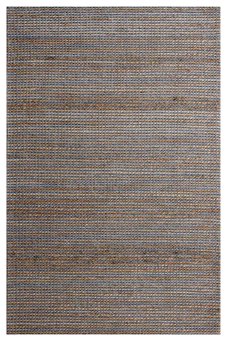 Crest Gray/Natural Rustic Striped Handmade Jute/Wool Blend Area Rug, 8' x 10'
