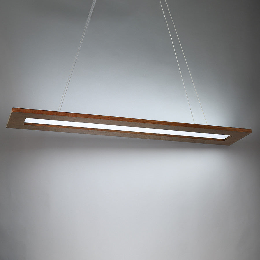 Tablet LED Linear Pendant 3000K, Dark Walnut