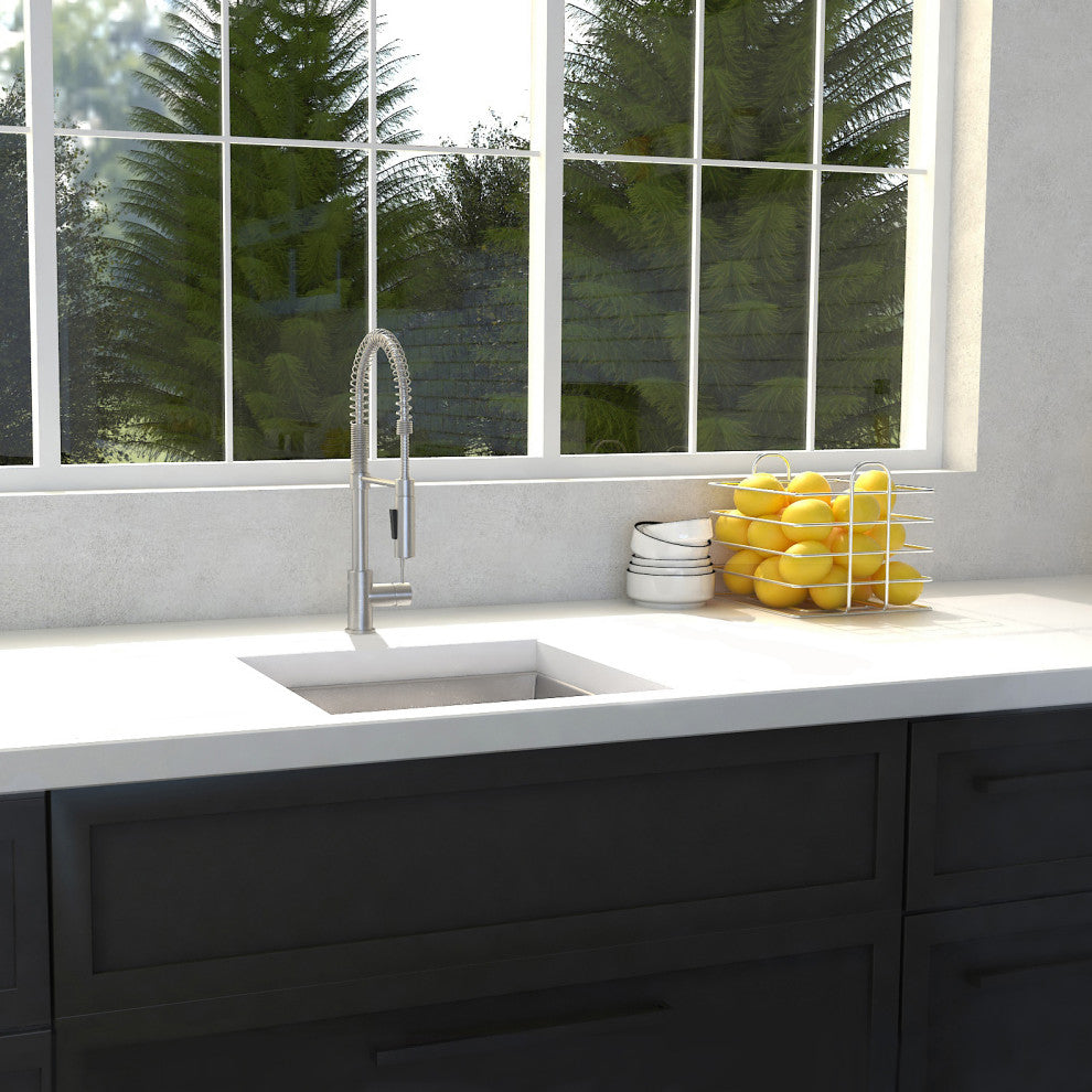 ZLINE Undermount Single Bowl Bar Sink in Stainless Steel (SUS-15)