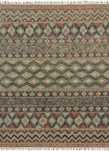 Owen Rug, Indigo/Sage, 3'6"x5'6"