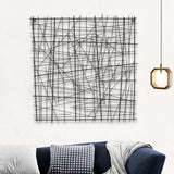 Black Square Abstract Wall Art