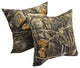 17" Jacquard Throw Pillows With Inserts, Set of 2, All Weather Forest