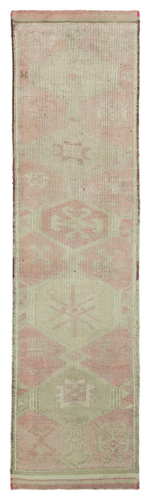 Rug N Carpet - Handwoven Oriental 3' 1" x 11' 3" Antique Runner Rug
