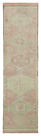 Rug N Carpet - Handwoven Oriental 3' 1" x 11' 3" Antique Runner Rug