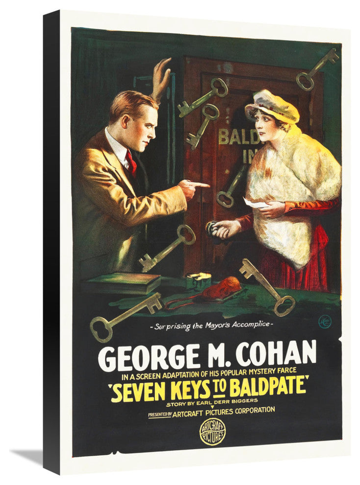 "Seven Keys to Baldpate 1917" Canvas Giclee by Hollywood Photo Archive, 16"x24"