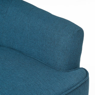 GDF Studio Annelia Tufted Fabric Club Chair, Navy Blue