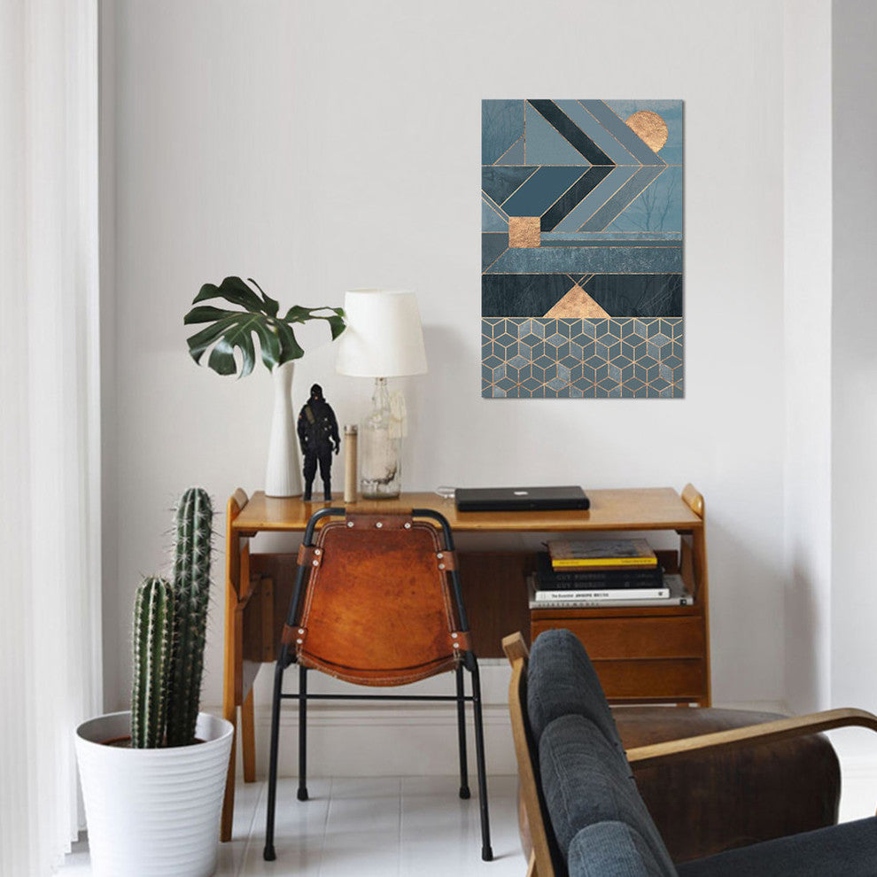 "Nordic Blue" by Elisabeth Fredriksson, Canvas Print, 18"x12"