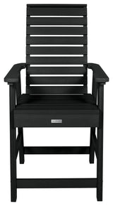 Weatherly Counter-Height Armchair, Black