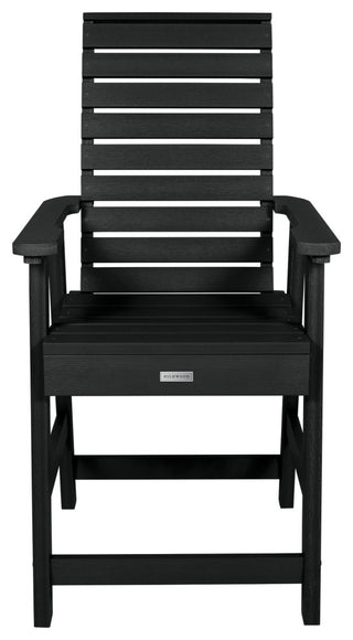 Weatherly Counter-Height Armchair, Black
