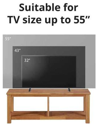 Tiburon KD TV Bench, Amber