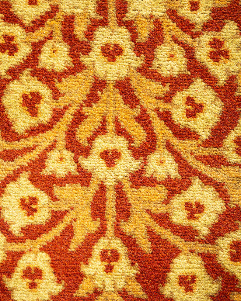 Mogul, One-of-a-Kind Hand-Knotted Runner Orange, 6'1"x14'1"