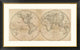 "The World, 1825" Framed Digital Print by Mathew Carey, 46x29"