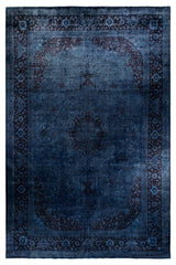 Overdyed, One-of-a-Kind Hand-Knotted Area Rug Gray, 12' 1" x 17' 10"