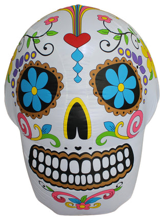 Colorful Skeleton Skull, 4'