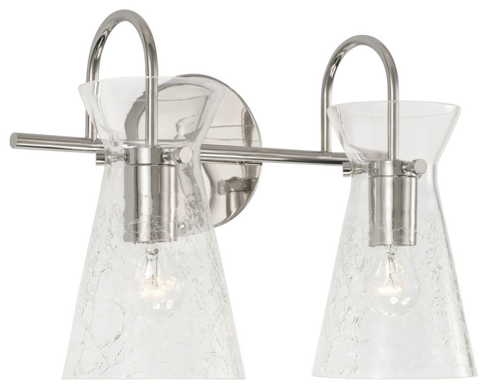 Capital Lighting, 142421PN, 14"Wx11"H 2-Light Vanity