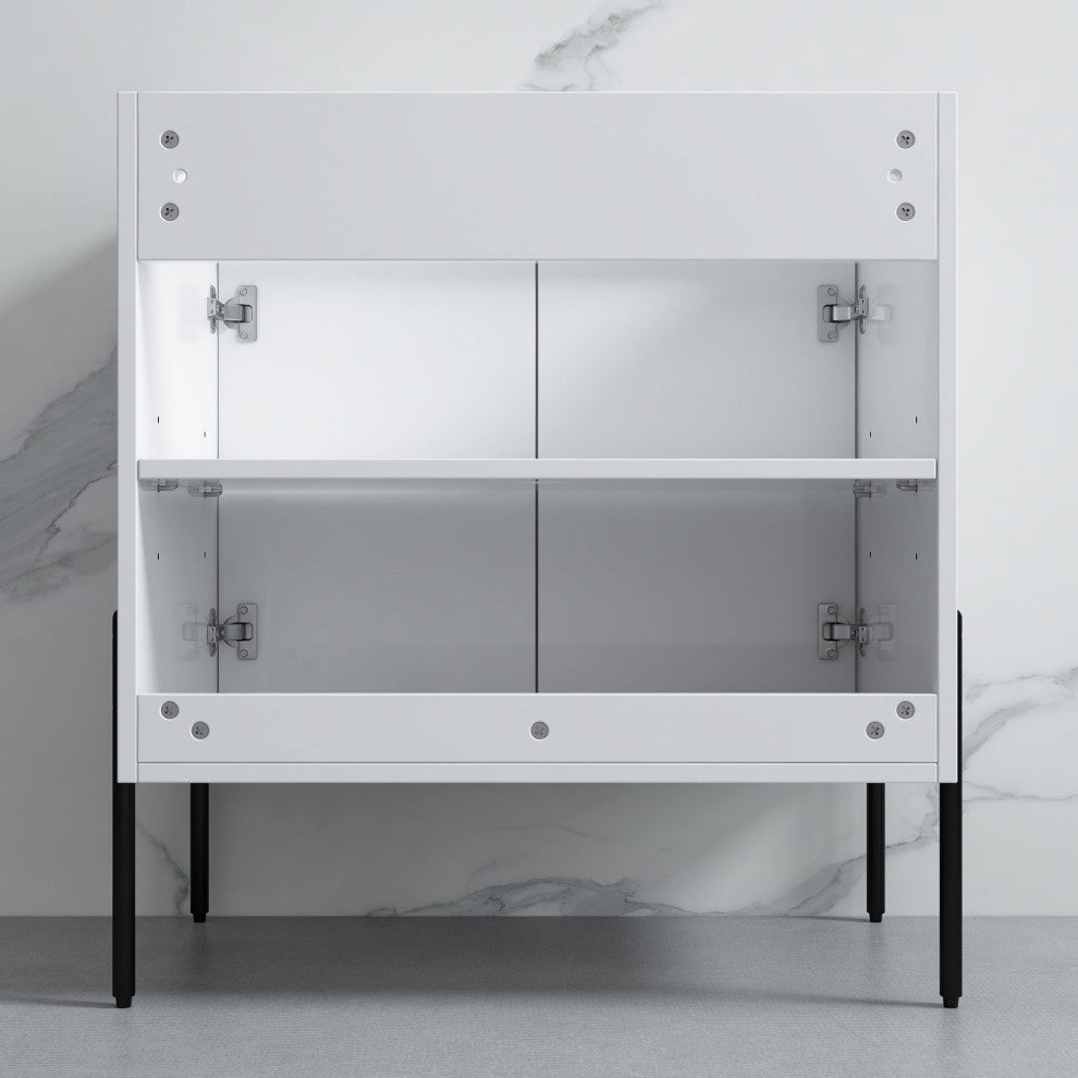 Flutie 30" Bathroom Vanity Set, White