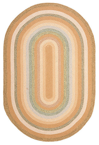Safavieh Braided Brd314A Rug, Tan/Multi, 8'0"x10'0" Oval