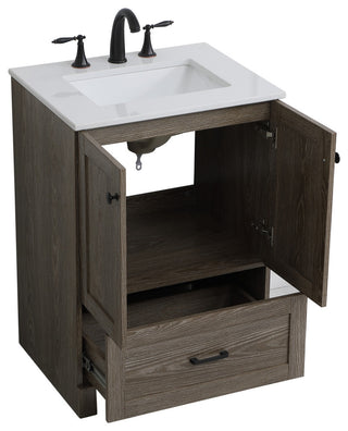 Elegant Lighting VF2824 Soma 24" - Weathered Oak