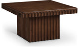 Spencer Oak Veneer Coffee Table, Brown, 12" H, 1 Piece