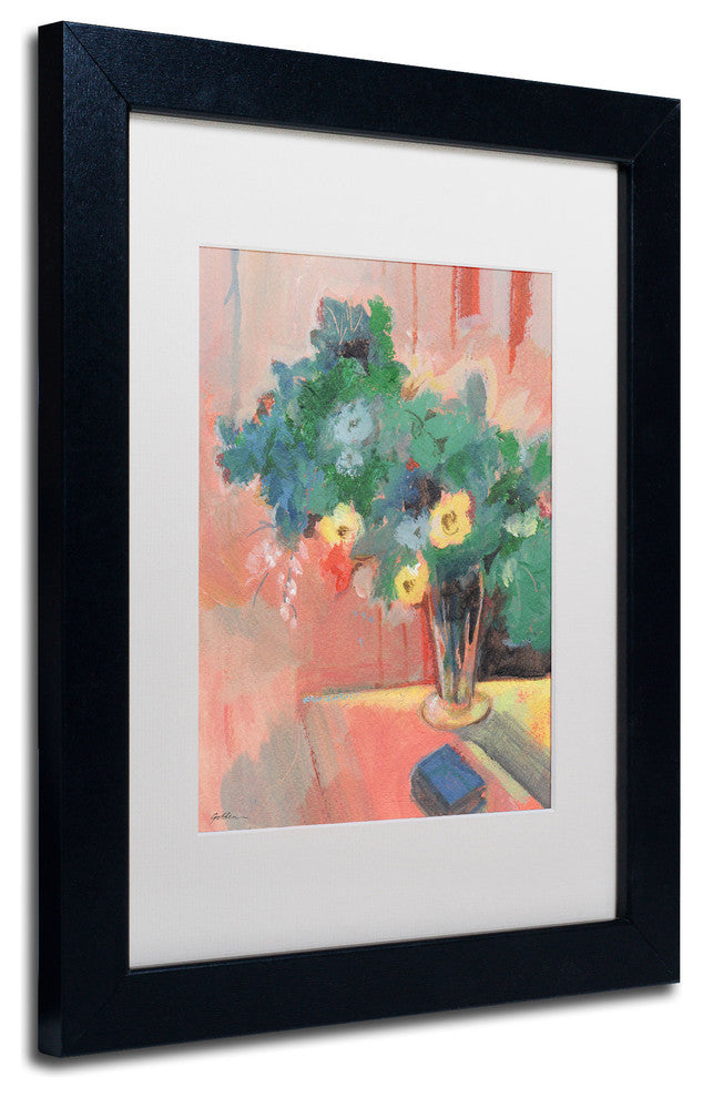 ''Bouquet for Bonnard'' Matted Framed Canvas Art by Sheila Golden