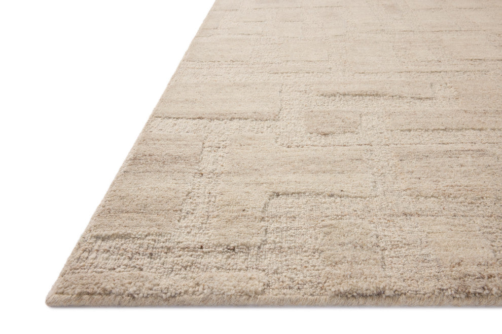Loloi Hartley Ivory / Natural 18" x 18" Sample Rug